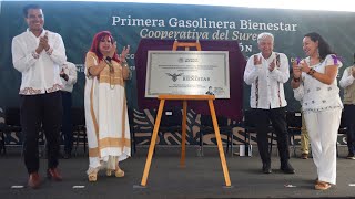 Inauguración Gasolinera del Bienestar Conhuas, desde Calakmul, Campeche