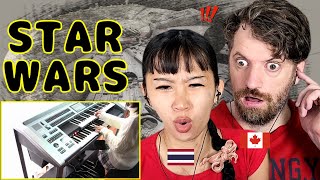 First Reaction to 826aska  STAR WARS Medley on the Electone Piano! | Max & Sujy React