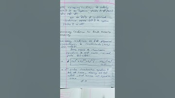 EE305 Routh Hurwitz stability Criterion By Saurabh  Sharma GPC Ajmer