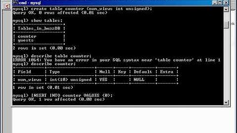 VIDEO TUTORIAL PHP & MySQL Course 13 Writing a Counter Script