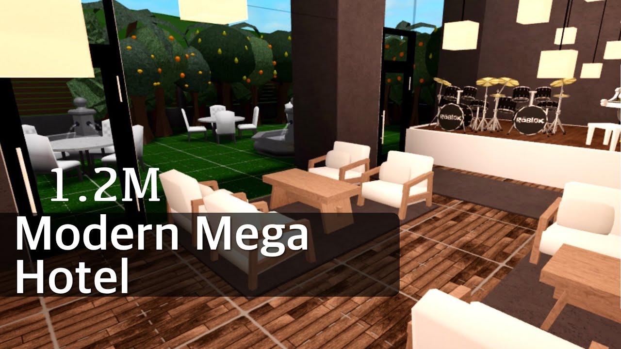Bloxburg Modern Mega Hotel (1/3) YouTube