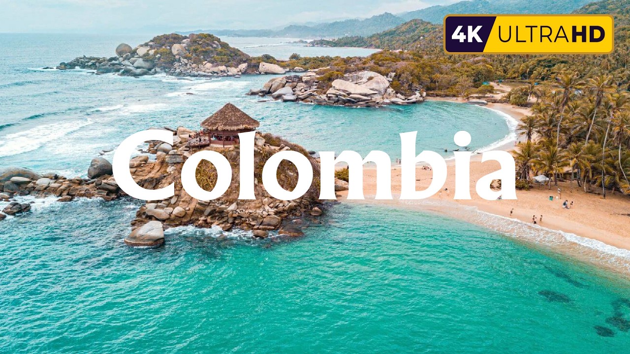 Colombia 4K Amazing Aerial Film - Peaceful Piano Music - Natural Landscape - Relax & Enjoy