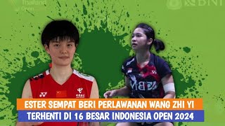 🔴LIVE - Ester Nurumi Tri Wardoyo Vs Wang Zhi Yi - Indonesia Open 2024