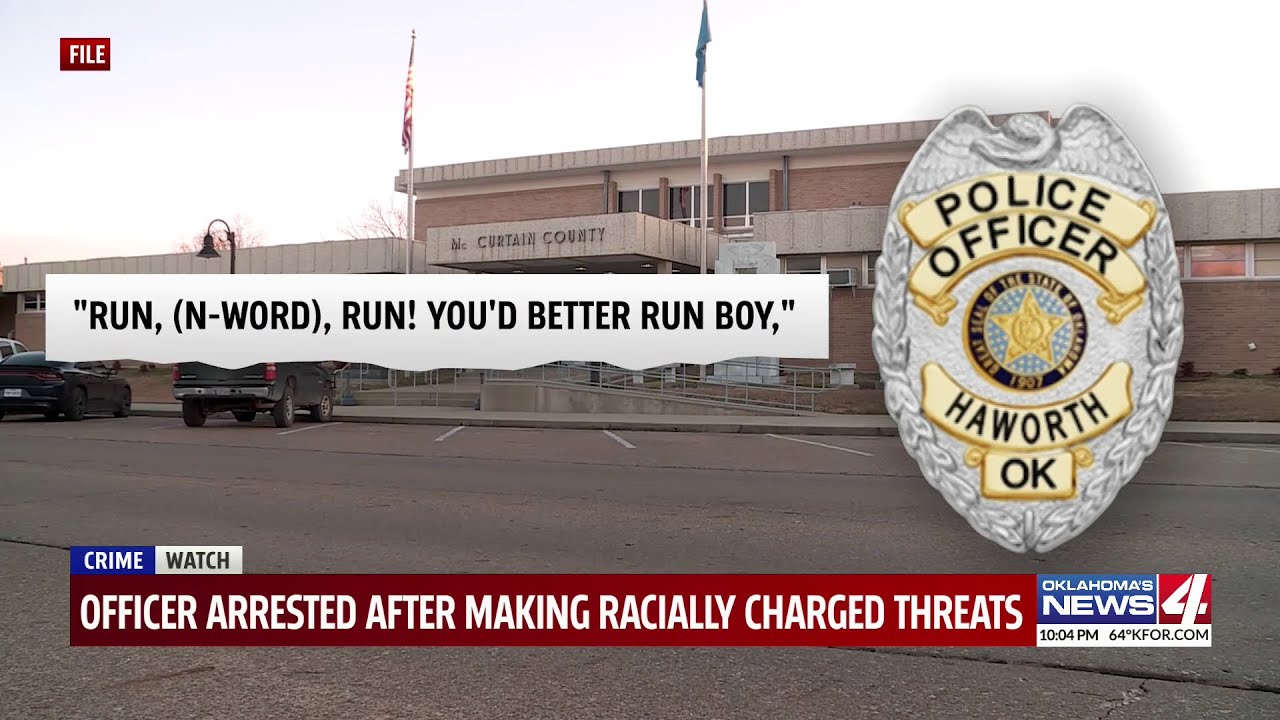 OKLAHOMA POLICE OFFICER CHARGED FELONY (RACIALLY CHARGED REMARKS) - YouTube