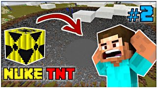 Nuke TNT distorys my world!! || Minecraft pe