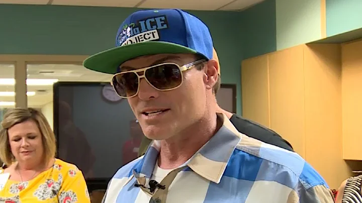 Vanilla Ice visits hospital to view proceeds of $2...