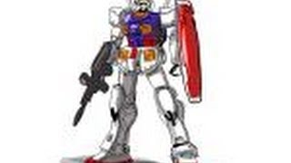 How to draw the RX-78-2 Gundam - YouTube