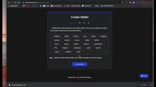 ELROND - Comment créer un Wallet (portefeuille)