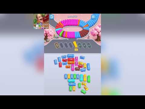 【Bus Fever! Car Jam Escape】Level 37攻略！駐車枠を活用したクリア手順