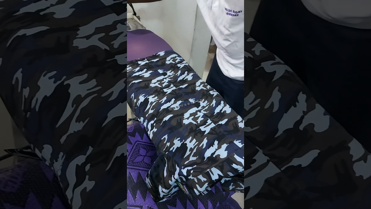 Ironing Police Uniform with Quipkrafts Finishing Table