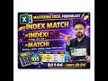 Excel INDEX MATCH Formula in Hindi | VLOOKUP se Powerful Trick 🔥