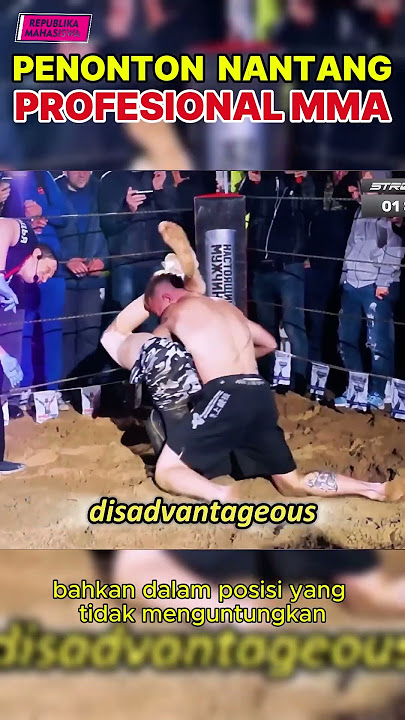 THIS PRO MMA FIGHTER WAS DEFEATED BY HIS OWN AUDIENCE!! #mma #ufc #boxing #sport #sports