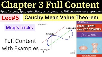 Mean value theorem questions lec#5 #ppsc #fpsc #nts #maths #Ms #PhD #afmathe