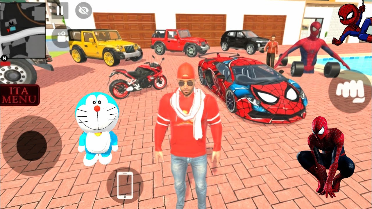 Spider-Man a Gaya Franklin ke ghar 🤩💥 Indian left auto simulator 