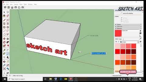 How To Create 3D Text In SketchUp | In Tamil | Sketch Art