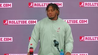 Alabama's JC Latham speaks after second win of season