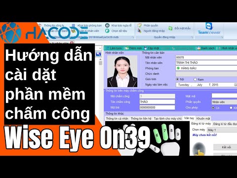 Video Hướng dẫn cài đặt phần mềm chấm công Wise Eye On39 - youtube