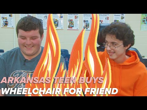 Teen buys wheelchair for friend with his own money