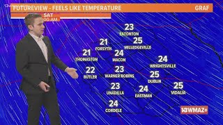 Cooler holiday weekend ahead in central Georgia ( 6 a.m. update 1/13/23)