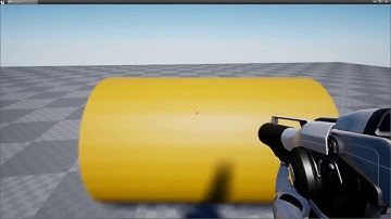 Sad developer pushes yellow cylinder for 1 minute ((Unreal 4 Physics Sound Plugin))