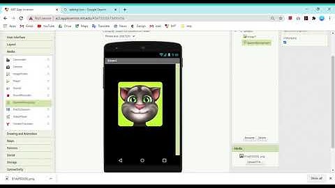 How to make a talking tom app using mit app inventor