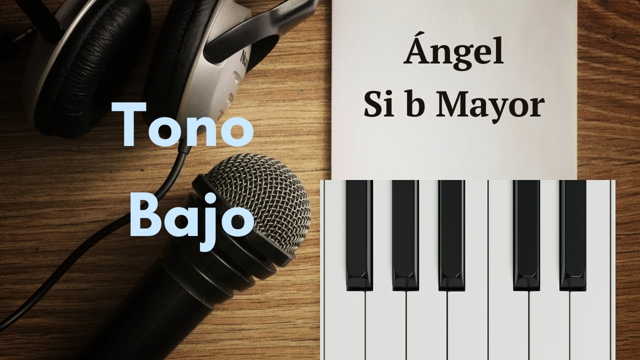 Jon Secada - Angel (La mayor) TONO BAJO Karaoke con piano