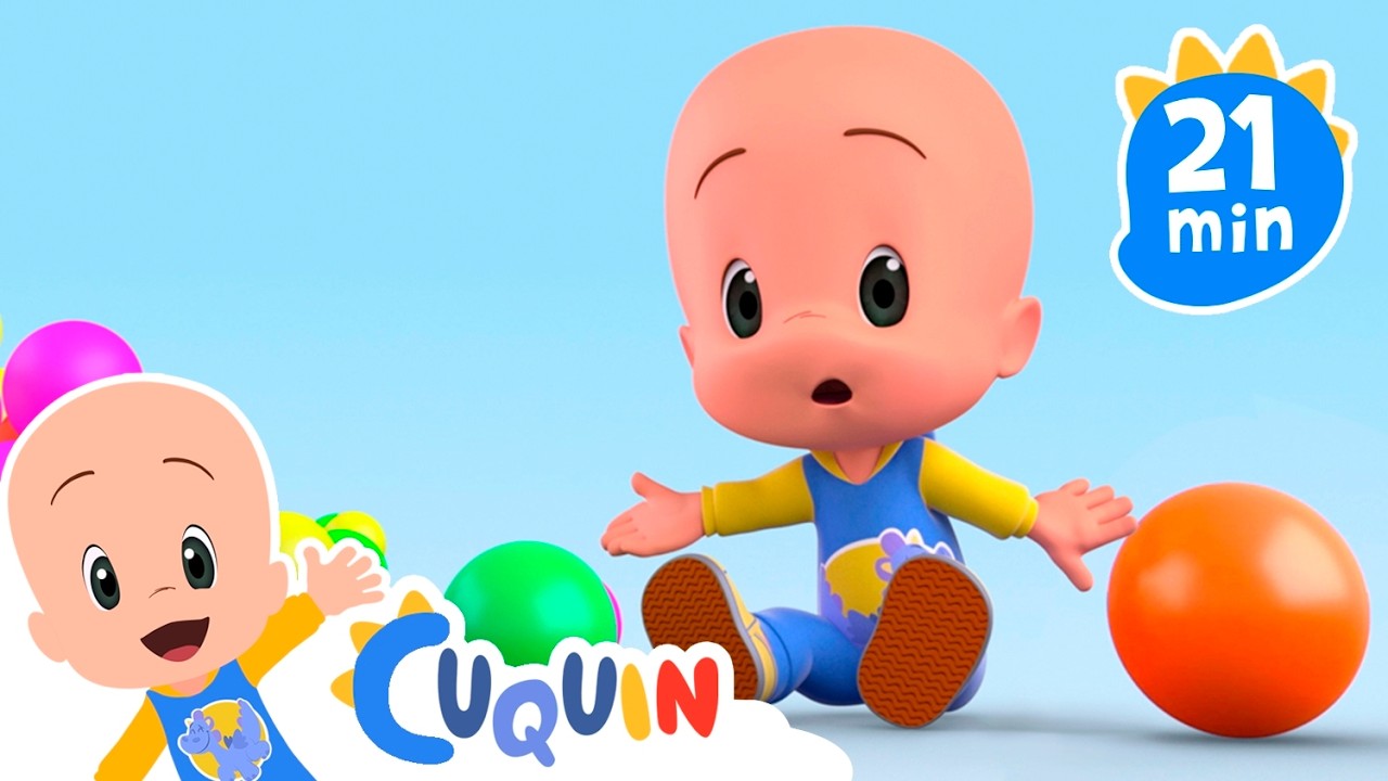 Where's the orange ball? | Cuquin's Surprise Train | Educational videos