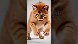 tiny kitty 🐈 transform into a Dangerous wolf 🐺