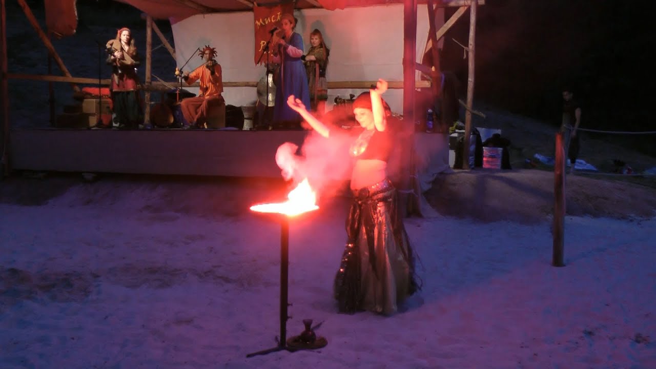 Feuershow - Mittelalterfest Brandenburg bei Lauchröden / Thüringen 21.06.2014