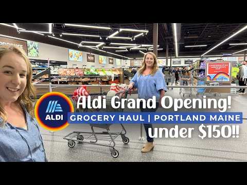 Aldi Finally Comes to Maine and Prices Are Unreal! | Shop with me & Grocery Haul