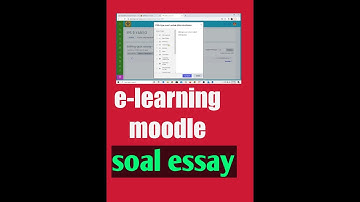 E-learning Moodle Soal Essay