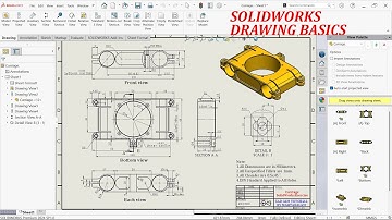 Create 2D drawing from 3D Model With SolidWorks Drawing