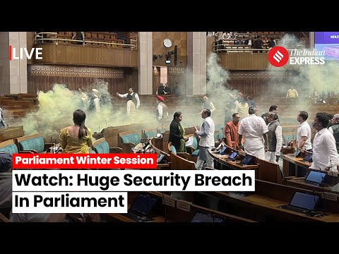 Parliament Attack: Security Breach In Lok Sabha, Attackers Arrested | Lok Sabha Security Breach @indianexpress