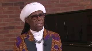 Nile Rodgers chats behind the scenes at Abbey Road Studios in London