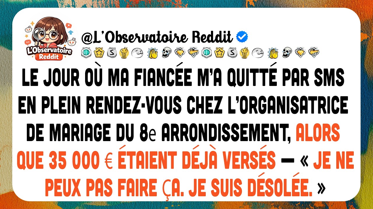 Ma Fiancée A Quitté Brusquement La Réunion Du Lieu De Mariage Et M’a Écrit : Je Ne Peux Pas Faire Ça