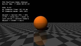 PS3 Real-time software ray tracing demo (SPU)