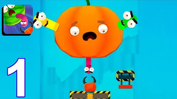 Worm Out - Gameplay Walkthrough All Level 1 - 8 (Android, iOS)