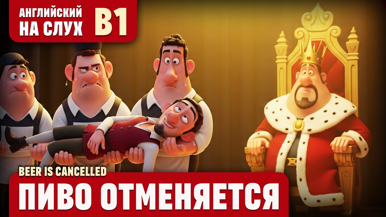 Пиво отменяется. Весёлый рассказ (уровень B1). Английский на слух.