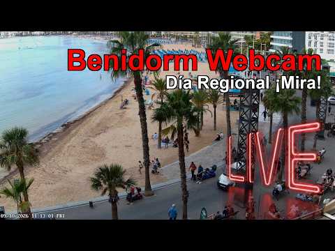 BENIDORM WEBCAM EN DIRECTO EN VIVO: El Resort, Playa y Paseo AHORA! CÁMARA 2