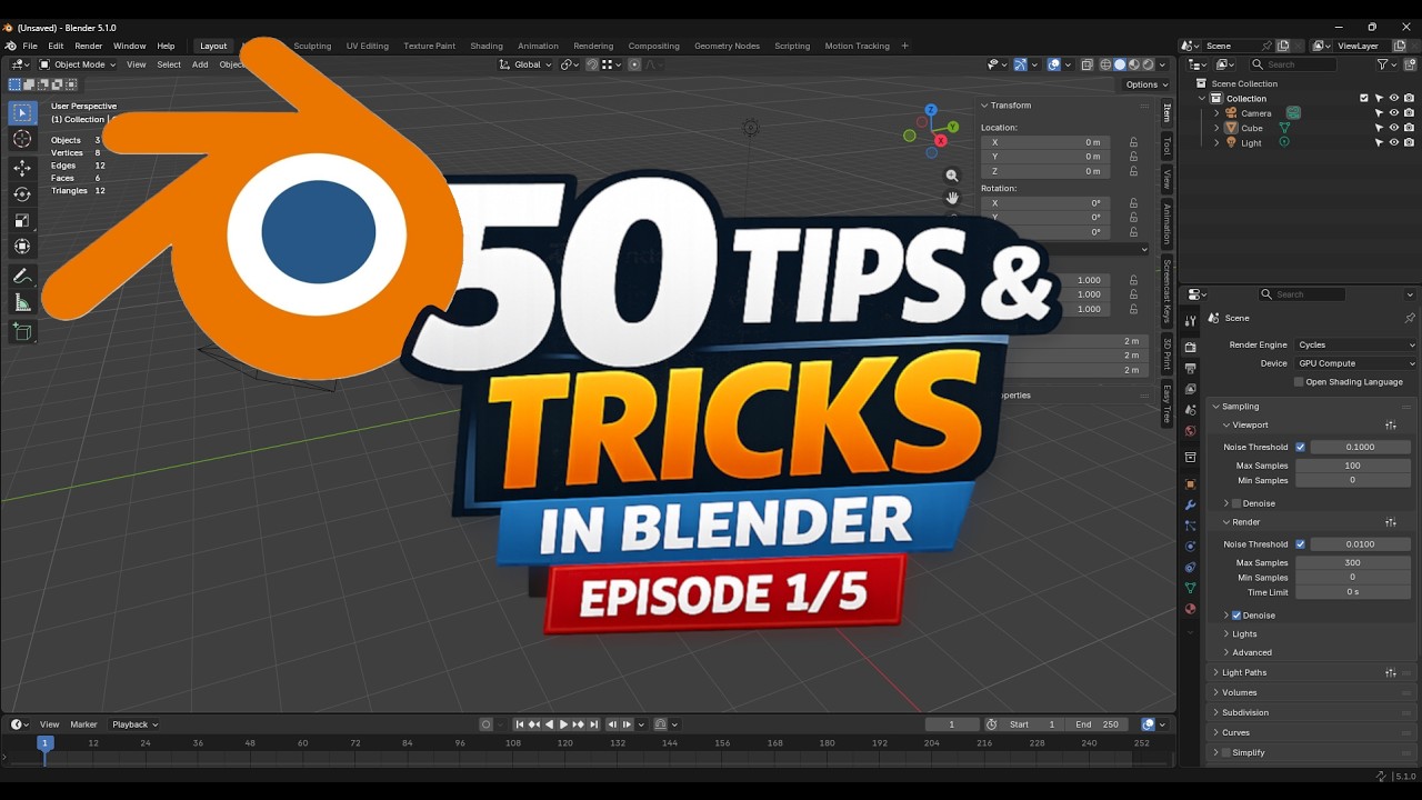 Blender Tips and Tricks - Episode 1 - YouTube