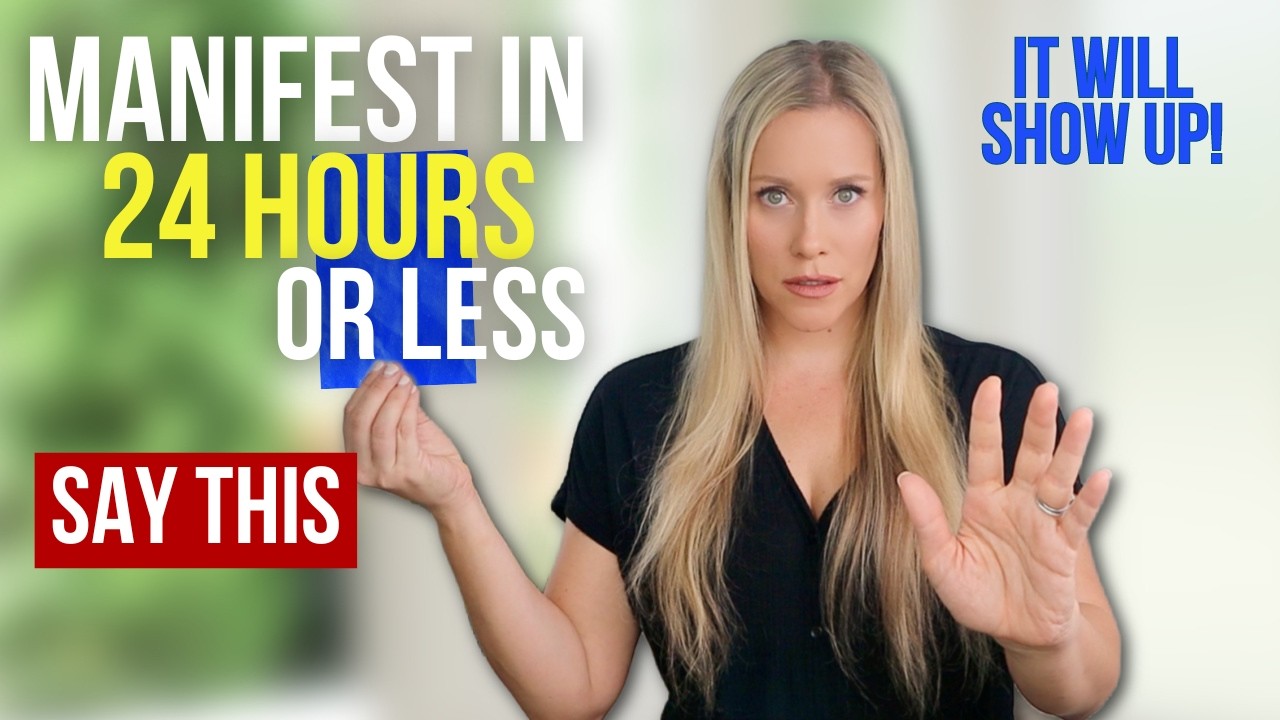 Say THIS and it will manifest in 24 hours (or less) | Works So Fast It's Scary! #lawofattractio
