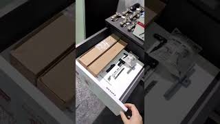 Cabinet drawer guide hidden buffer closing rebound opening #shorts #buffer #cabinet