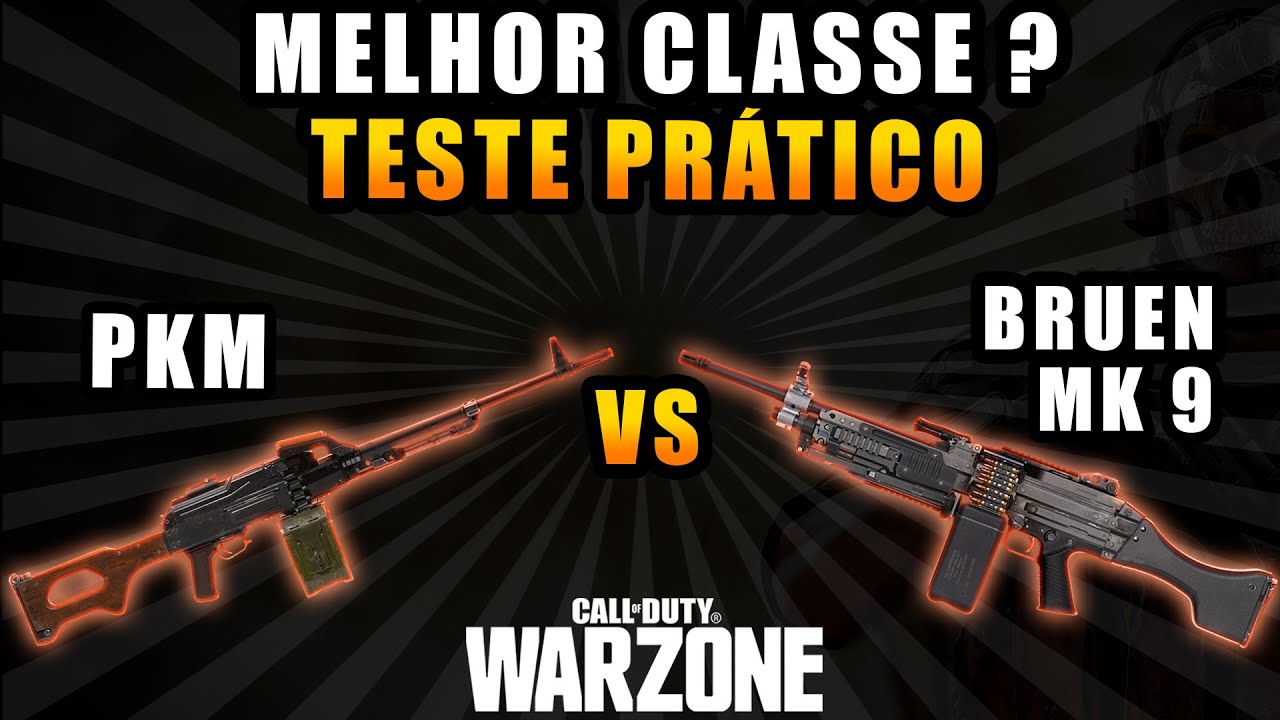 PKM vs Bruen MK9 - Comparativo qual a melhor arma ? COD Warzone melhores armas - análise