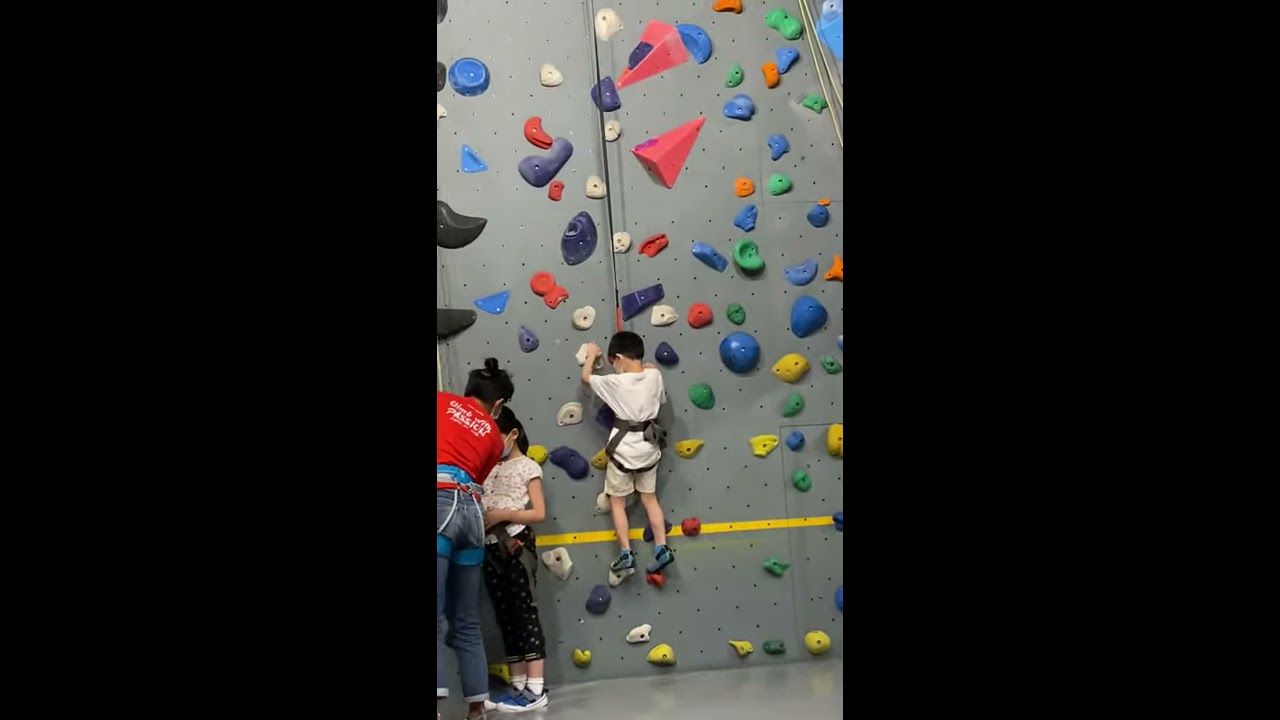 Lincoln Keaton Climbing Trial Lesson On Ma Birthday 