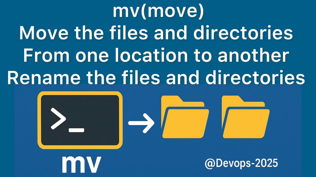 How to Move or Rename Files and Directories in Linux using mv Command ...