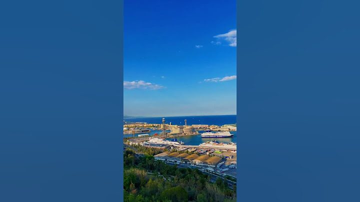 Barcelona's Panoramic Perspective from Montjuic Castle #shortsvideo #shortsfeed #shorts #barcelona