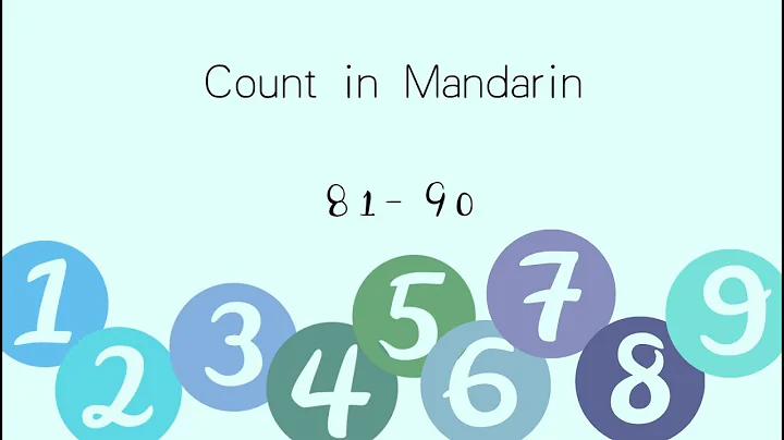 【Chinese numbers】Learn to Count in Mandarin (81-90) | Let’s Learn Mandarin | COCONUT ACADEMY