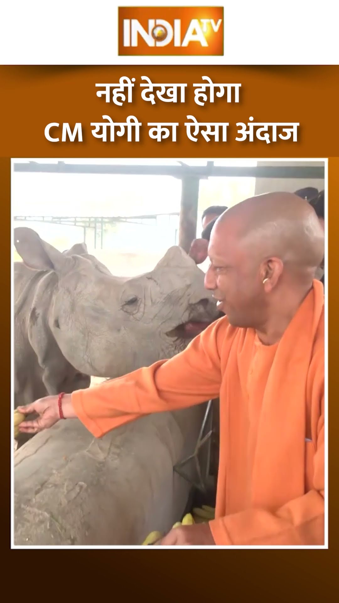 #cmyogi का नहीं देखा होगा ऐसा अंदाज, देखिए कैसे जानवरों को करते दिखे प्यार #shorts #cmyogi