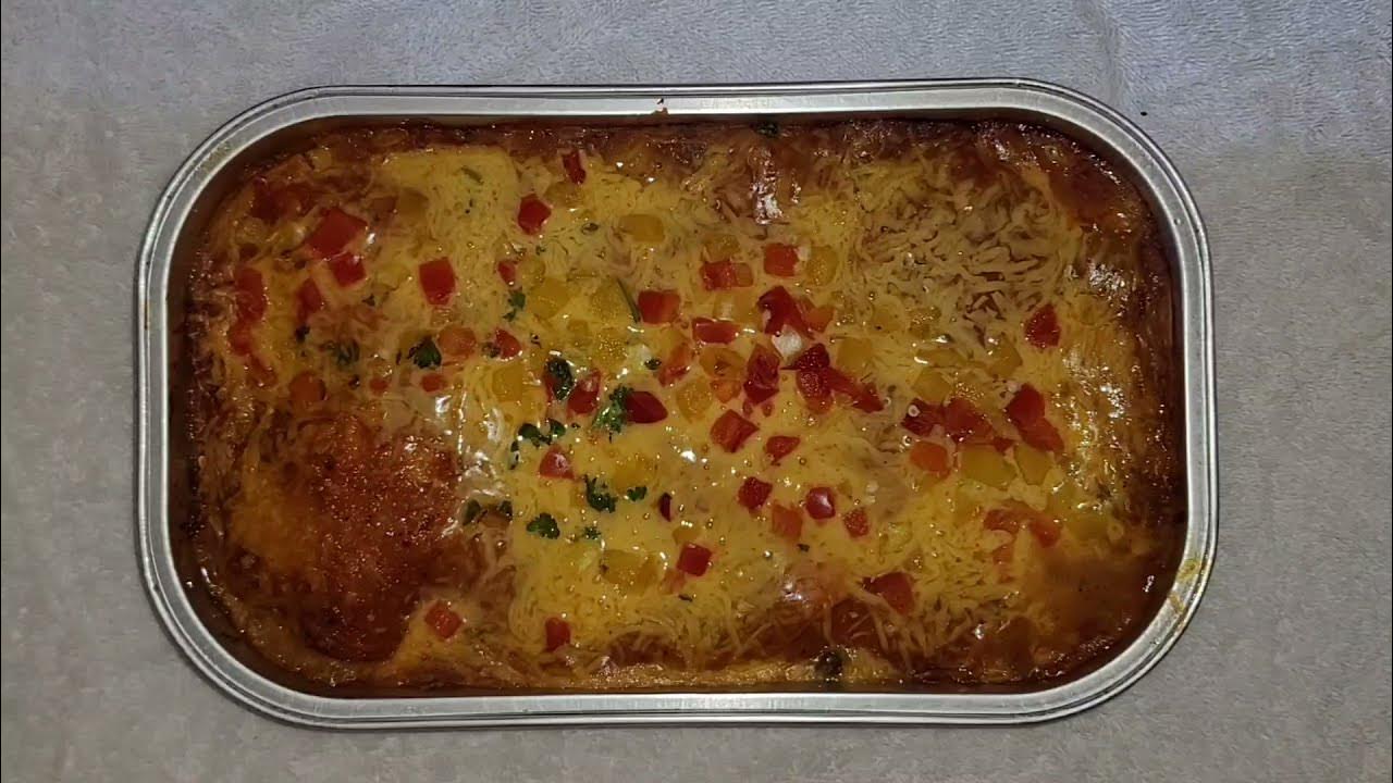 Costco Sale Item Review Enchilada Bake With Rotisserie Chicken Taste