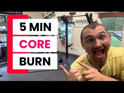 5 Minute Core Burn | Quick Ab Workout at Home - YouTube